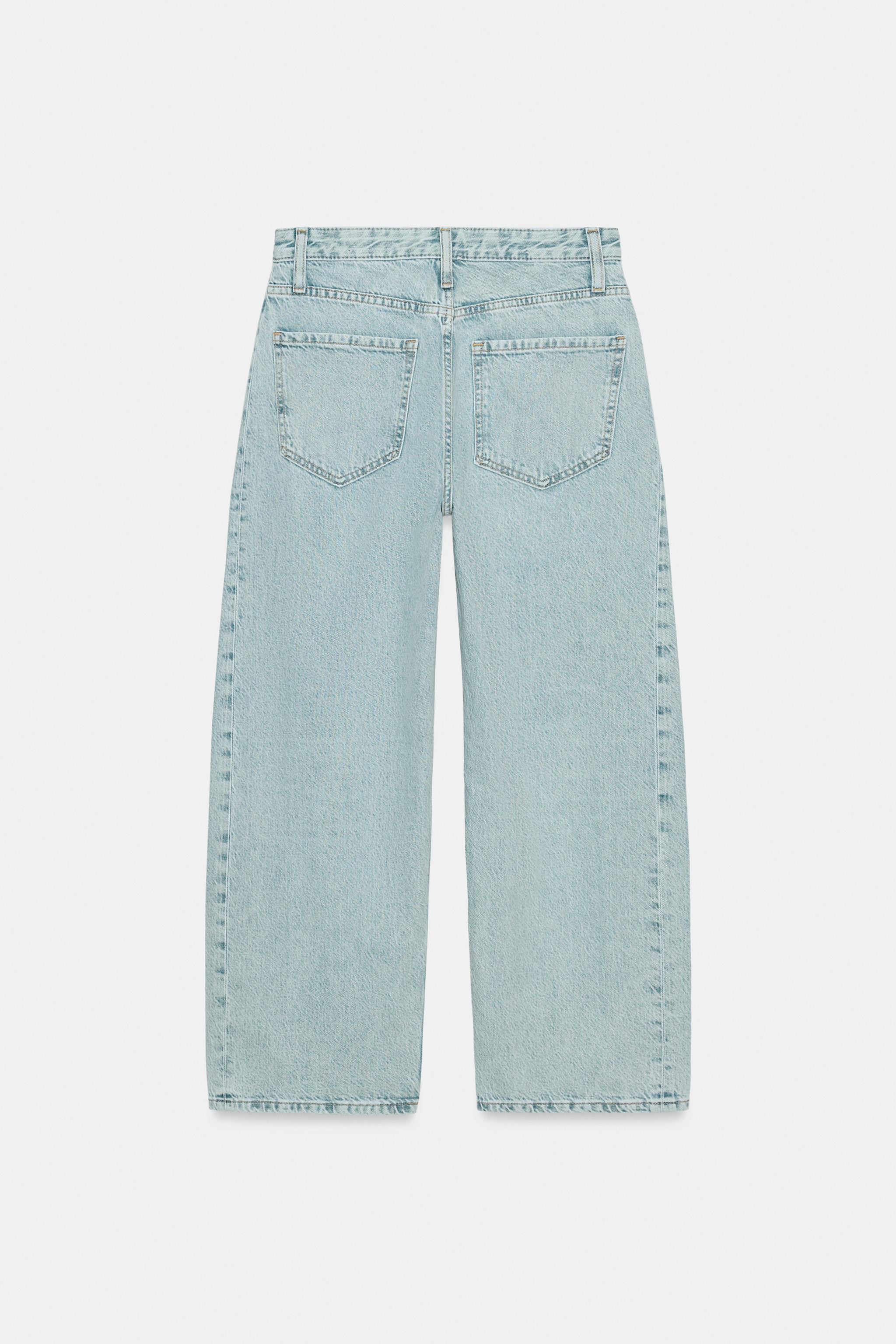ZW COLLECTION ANKLE RELAXED FIT MID-WAIST JEANS | Zara UK