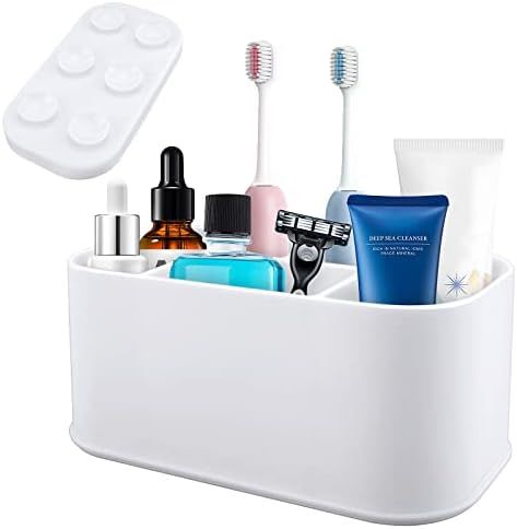 Grathia Toothbrush and Toothpaste Holder with Cover, Silicone Anti-SlipToothpaste Caddy Organizer... | Amazon (CA)