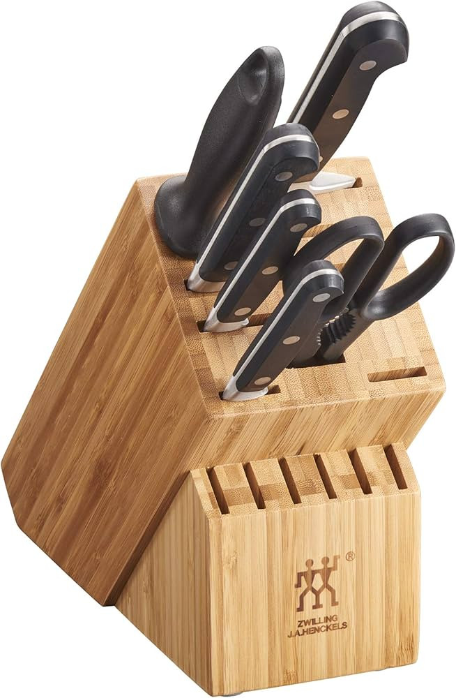 ZWILLING Professional S 7-Piece Razor-Sharp German Block Knife Set, Made in Company-Owned German ... | Amazon (US)
