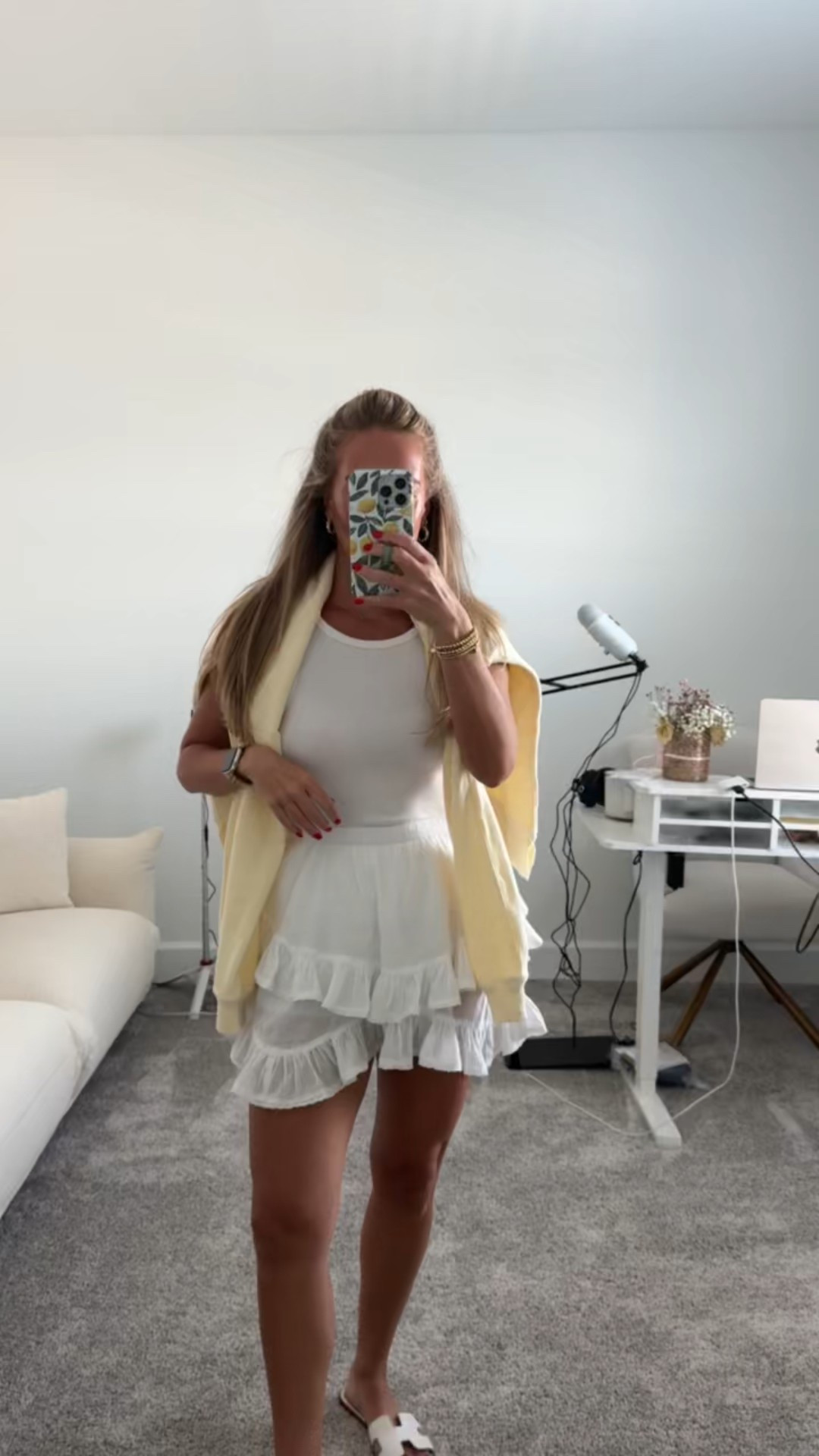 Aerie Sale - everything is 30-70% off! Wearing a medium in my sweatshirt & skort! I’ve styled this skort lots of ways - goes w so much!

Casual set, summer outfit, summer style, MDW, butter yellow outfit, handkerchief skirt, butter yellow top, white skort, summer sweater, aerie sale, weekend fit 

#LTKSummerEdit #LTKSaleAlert