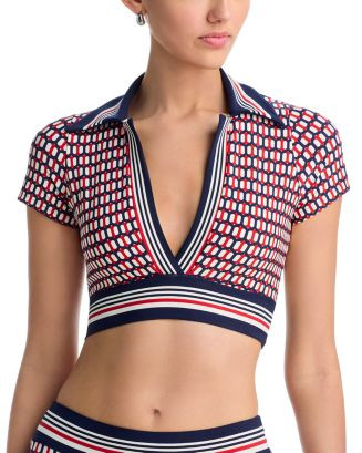 Robin Piccone Simone Short Sleeve Tankini Top  | Bloomingdale's Women | Bloomingdale's (US)