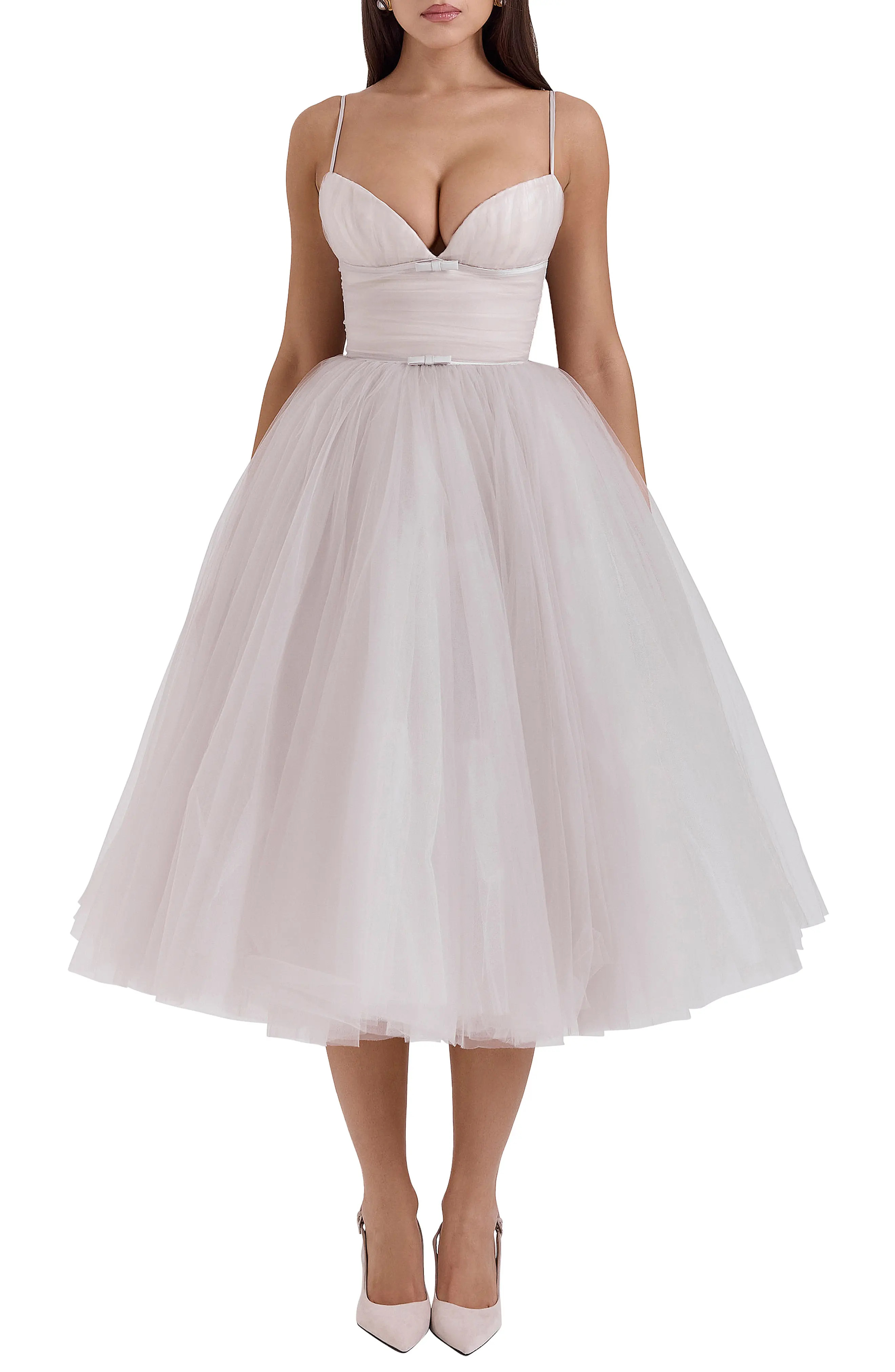 Countess Sleeveless Tulle Midi Dress (Women) | Nordstrom | Nordstrom