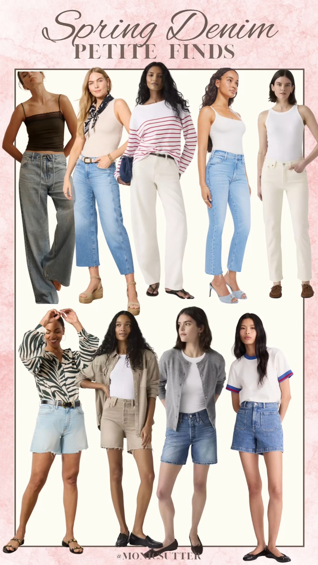 Spring denim shorts and jeans for this seasons outfits 

#LTKgrwm #LTKPetite