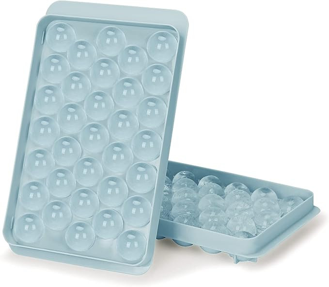 Round Ice Cube Trays with Lid, Mini Ice Ball Maker Mold for Freezer, 2 Packs Easy Release Circle ... | Amazon (CA)