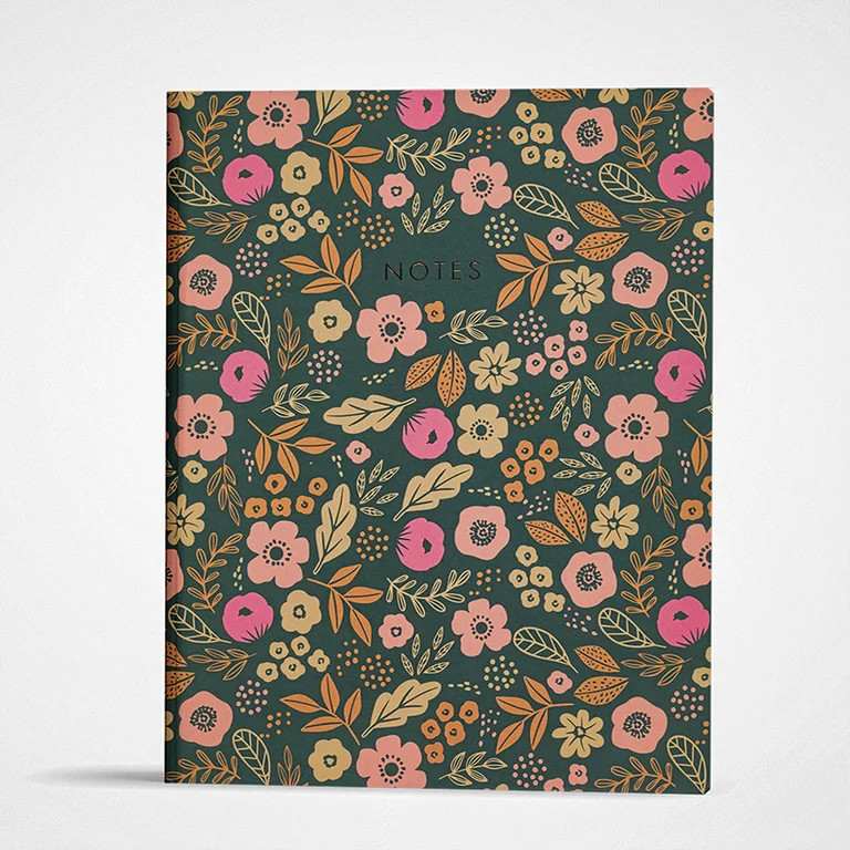 Class Act Stationery Floral Book Bound Paper 10"x8" Journal, 100 CR Sheets | Walmart (US)
