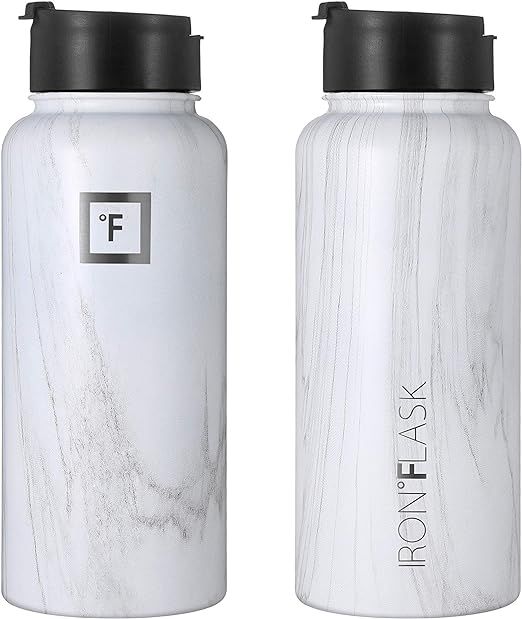 Iron Flask Sports Water Bottle - 32 Oz, 3 Lids (Straw Lid),Vacuum Insulated Stainless Steel, Mode... | Amazon (US)