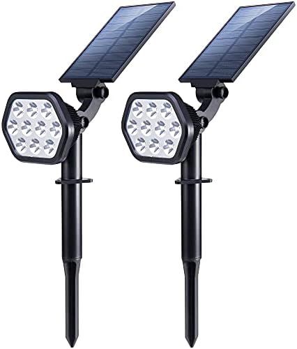 Nekteck Solar Lights Outdoor,10 LED Landscape Spotlights Solar Powered Wall Lights 2-in-1 Wireles... | Amazon (US)