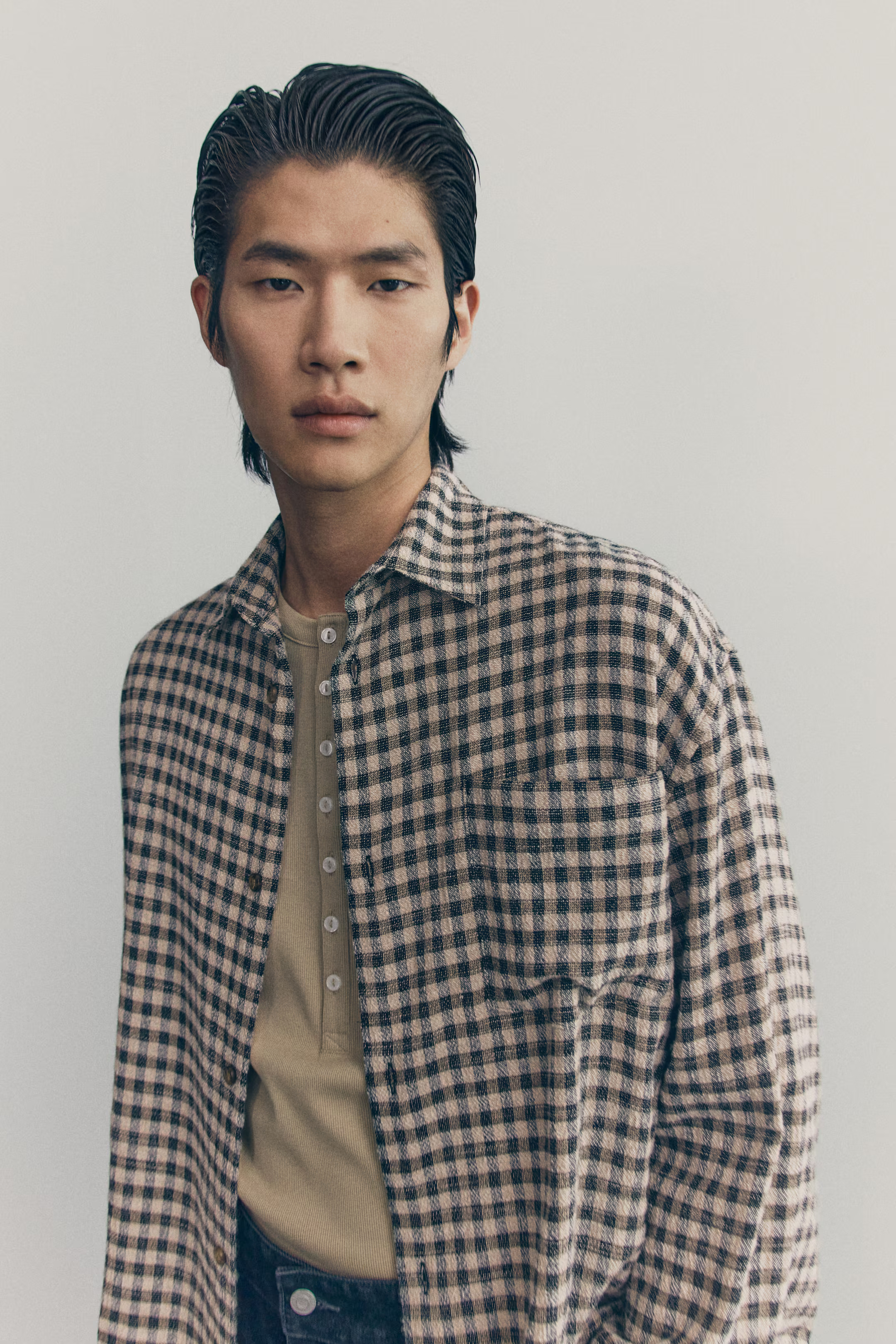 Checked Cotton Shirt | H&M (US + CA)