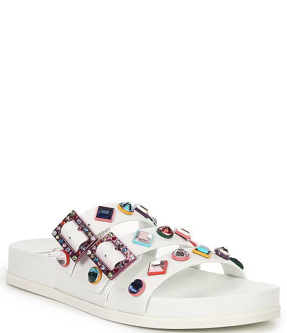 Gianni Bini x DANNIJO Kaia Rainbow Jewel Embellished Banded Sandals | Dillard's | Dillard's