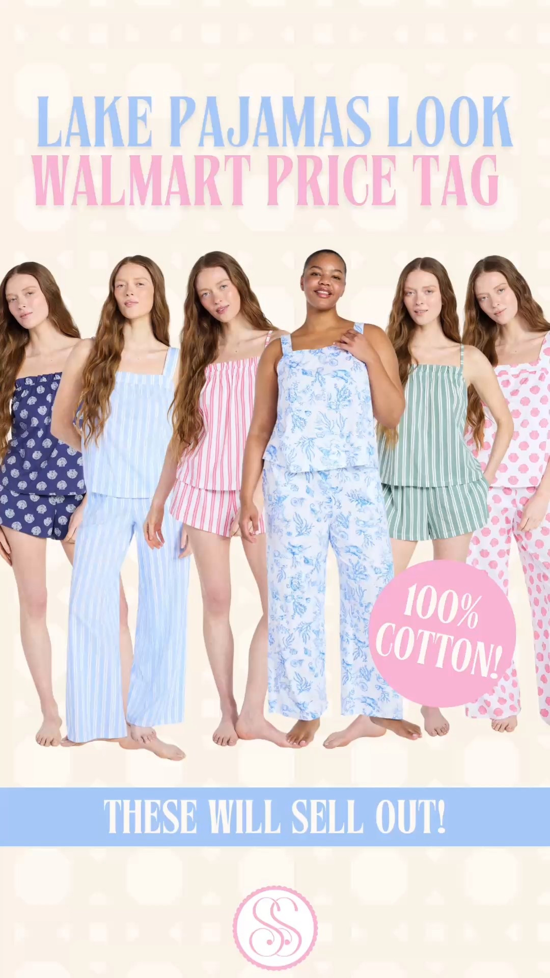Lake pajamas dupe, Walmart lake pajamas, 100% cotton pajamas women, Joyspun cotton pajama set, lake house pajamas, coastal pajamas women, summer pajamas cotton

Joyspun just dropped NEW 100% cotton LAKE look for less pajamas at Walmart and this is the collection that is about to be EVERYWJERE

If you love Lake Pajamas, Serena & Lily sleepwear, coastal grandma prints, or pretty cotton pajamas… this is that look without the triple-digit price tag.

And yes, they are 100% cotton.

If you’re shopping for:
lake pajamas
lake house outfits
cotton pajama set women
summer pajamas 2026
coastal sleepwear
girls trip pajamas
matching vacation pajamas
affordable cotton loungewear

This is the drop.

Here’s what just launched:
💙 Ruffle tank + shorts sets (with pockets)
💙 Wide strap tank + pants sets
💙 Stripes, blue florals, pink prints, classic coastal colorways
💙 Easy, relaxed silhouettes you could lounge in all day

Why these are about to move:
✨ 100% cotton 
✨ Breathable + lightweight
✨ Designer-coded coastal prints & silhouettes
✨ Walmart price point

Important: sizes and colors are NOT fully stocked yet. But when full inventory hits, they will go fast so I’m sharing now! 

These are the kind you grab before the weekend getaway invite hits the group chat.

Tap to shop before the full restock wave triggers sellouts.

lake pajamas dupe, Walmart lake pajama set, Joyspun cotton pajamas, 100% cotton sleepwear women, coastal grandma pajamas, lake house aesthetic pajamas, summer pajama set women, striped cotton pajamas, blue floral pajamas women, affordable designer inspired pajamas

#WalmartPajamas #Joyspun #LakePajamas #LookForLess #CoastalStyle #WalmartStyle #WalmartFinds 
#LTKFindsUnder50 #LTKFindsUnder100

#LTKTravel #LTKSeasonal #LTKHome