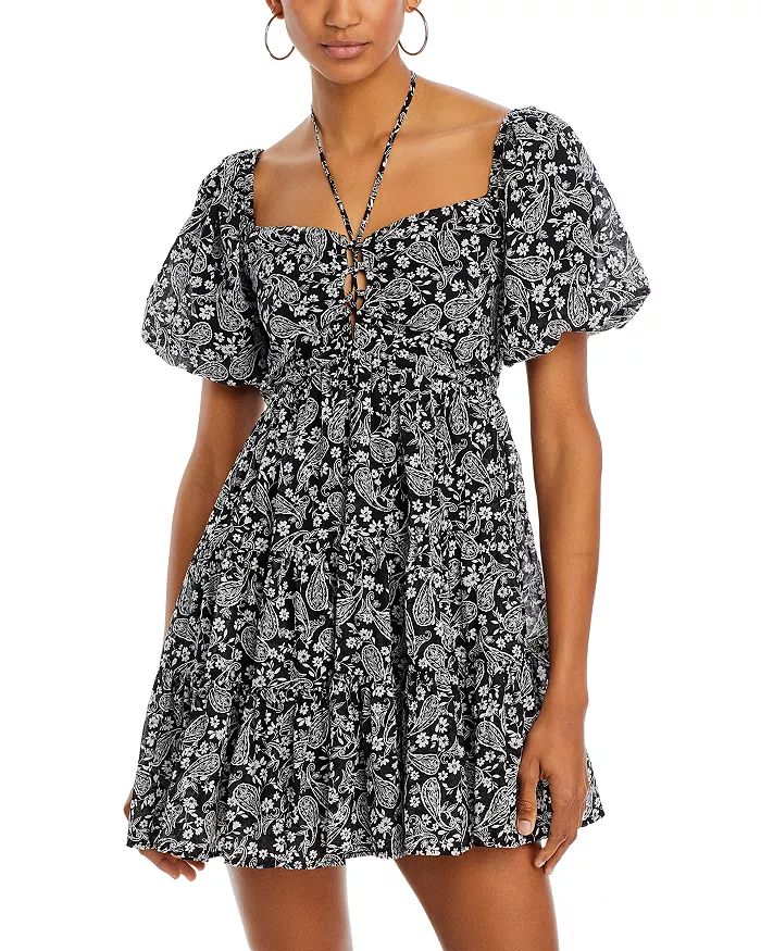Puff Sleeve Babydoll Mini Dress - 100% Exclusive | Bloomingdale's (US)