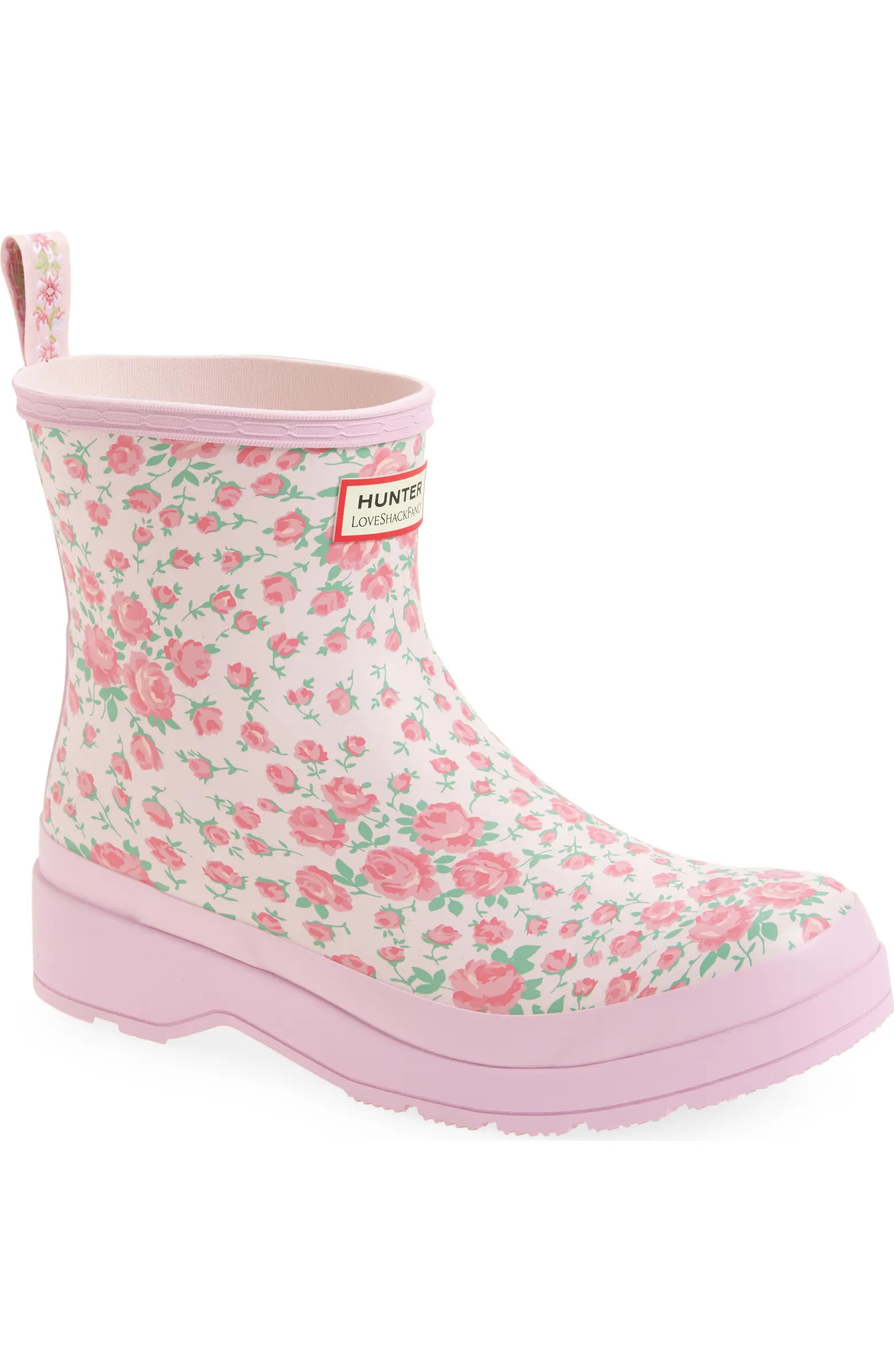 Hunter x LoveShackFancy Play Short Rain Boot (Women) | Nordstrom | Nordstrom