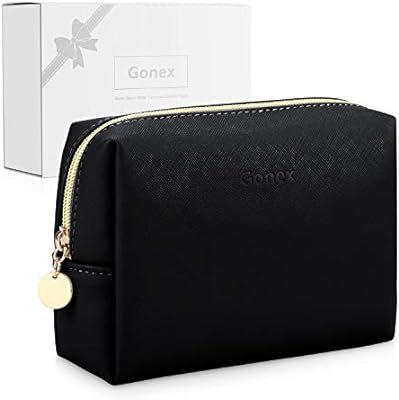 Gonex Large Makeup Bag for Purse PU Vegan Leather Travel Cosmetic Pouch Toiletry Bag for Women Gi... | Amazon (US)