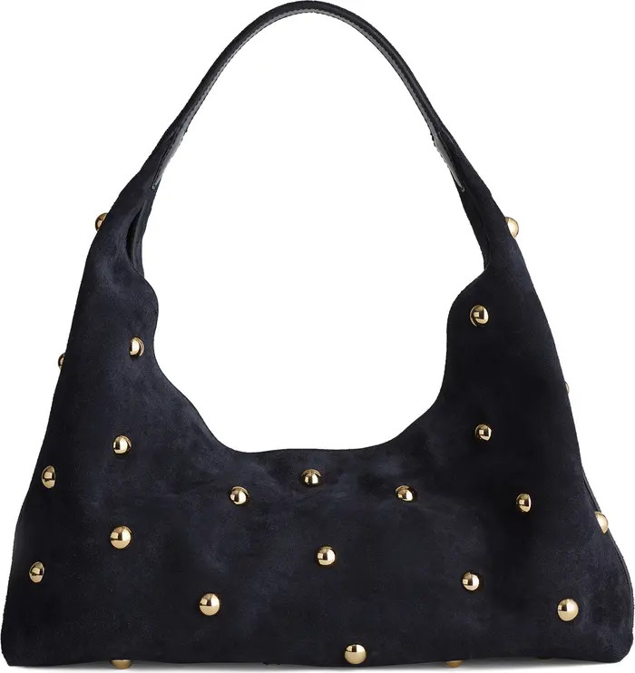 Madewell The Mylie Studded Suede Shoulder Bag | Nordstrom | Nordstrom