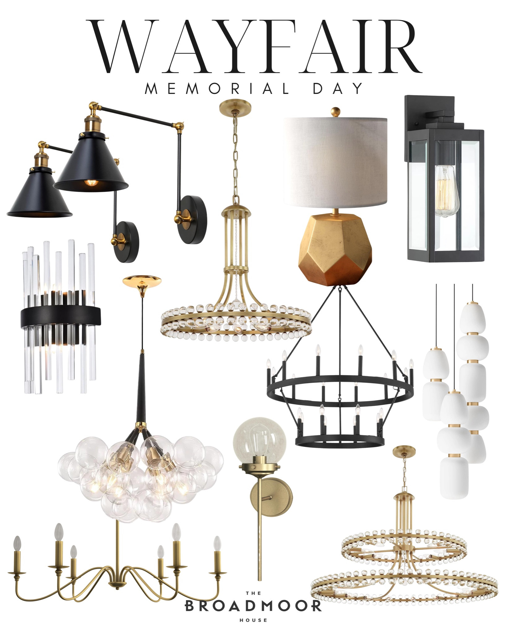 Wayfair is having an amazing sale for Memorial Day and their lighting is part of the sale! 

Modern lighting, glam, crystal chandelier, living room chandelier, black chandelier, black hardware, gold hardware, mid century modern, wall sconces, black exterior lighting, globe light, table lamp, bedroom lamp, office lamp, office chandelier, dining chandelier, kitchen pendants, transitional

#LTKhome #LTKFind #LTKsalealert