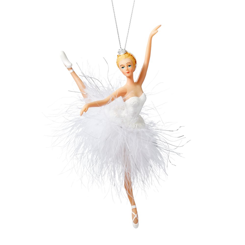 CANVAS Brights Collection Decoration Dressed Ballerina Christmas Ornament, White, 7-in | Canadian Tire