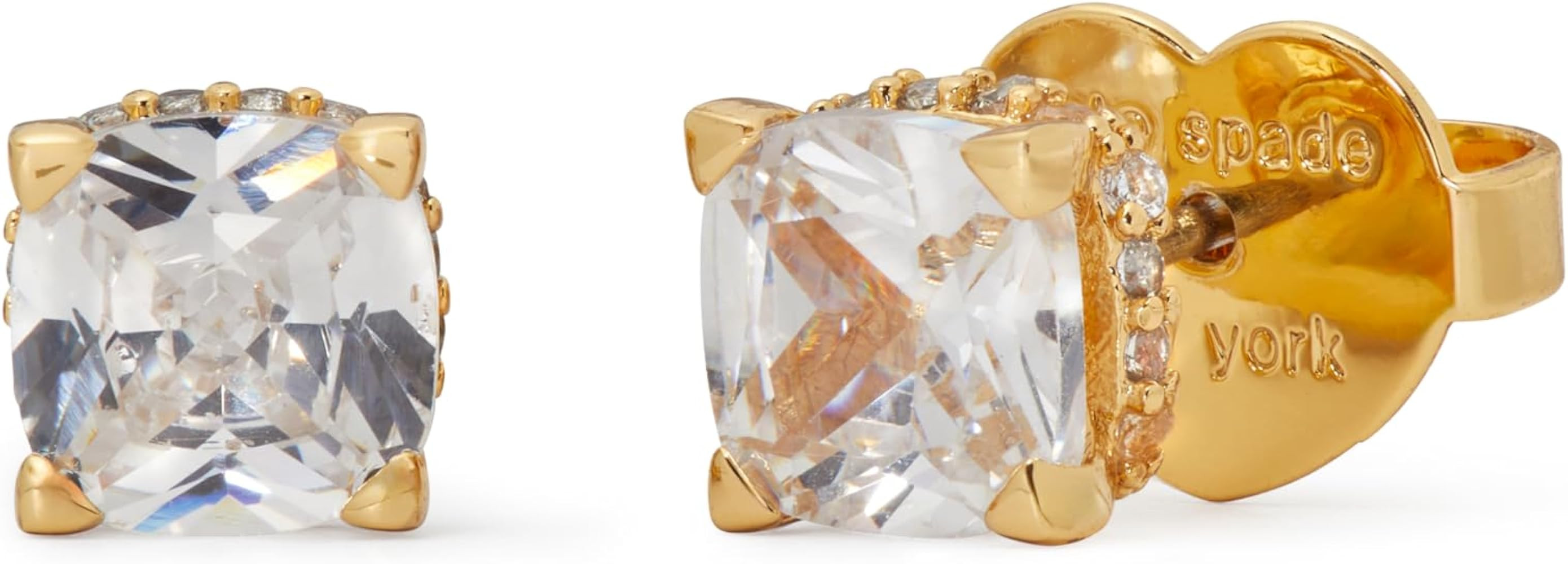 Kate Spade New York Little Luxuries 6mm Square Studs | Amazon (US)