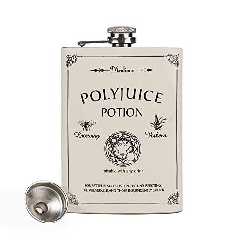 Mealivos 8 oz Stainless Steel Hip Flask (white) | Amazon (US)