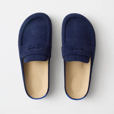 The Penny Clog - ReVelvet™ Navy | Rothy's