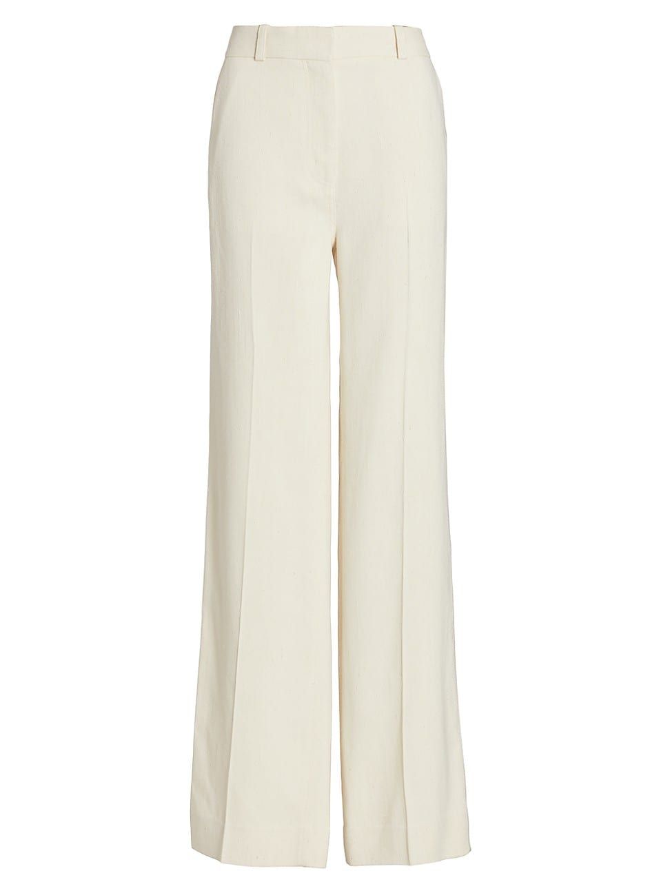 Women's Relaxed Tailored Trousers - Off White - Size 8 - Off White - Size 8 | Saks Fifth Avenue