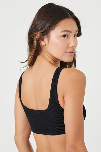 Seamless Square-Neck Bikini Top | Forever 21