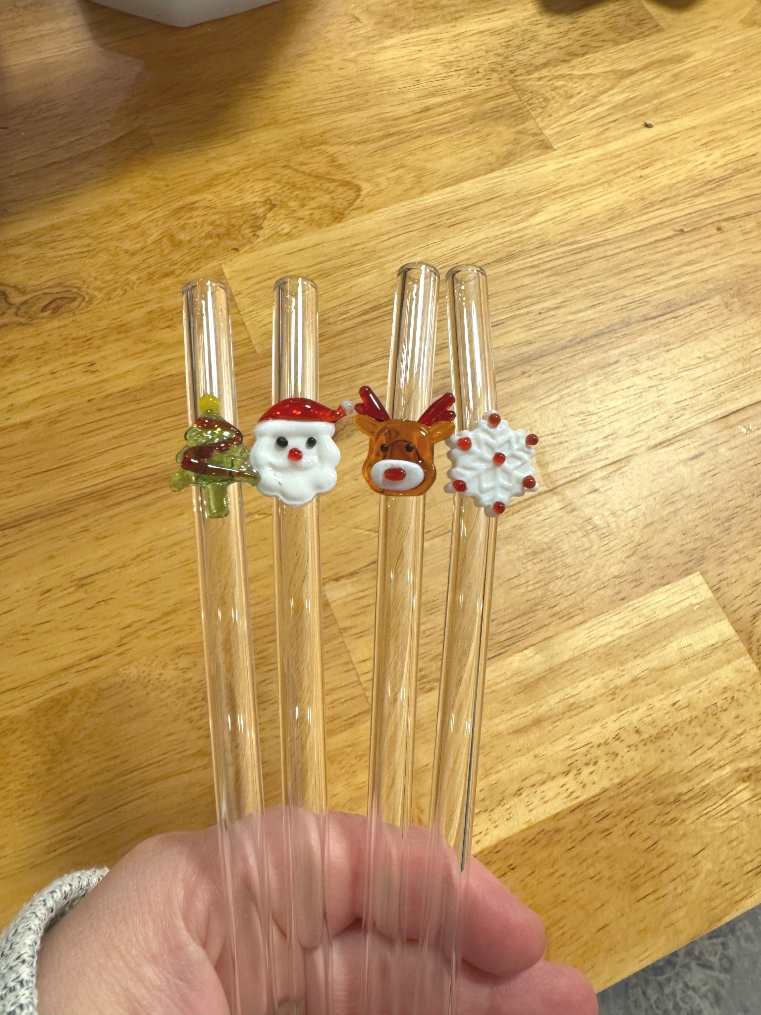 Four pack of glass Christmas straws 

#LTKGiftGuide #LTKHoliday #LTKHome
