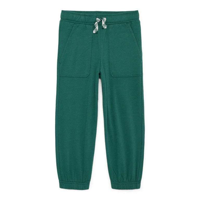Wonder Nation Little Boys Solid Fleece Joggers, Size 4-10 | Walmart (US)