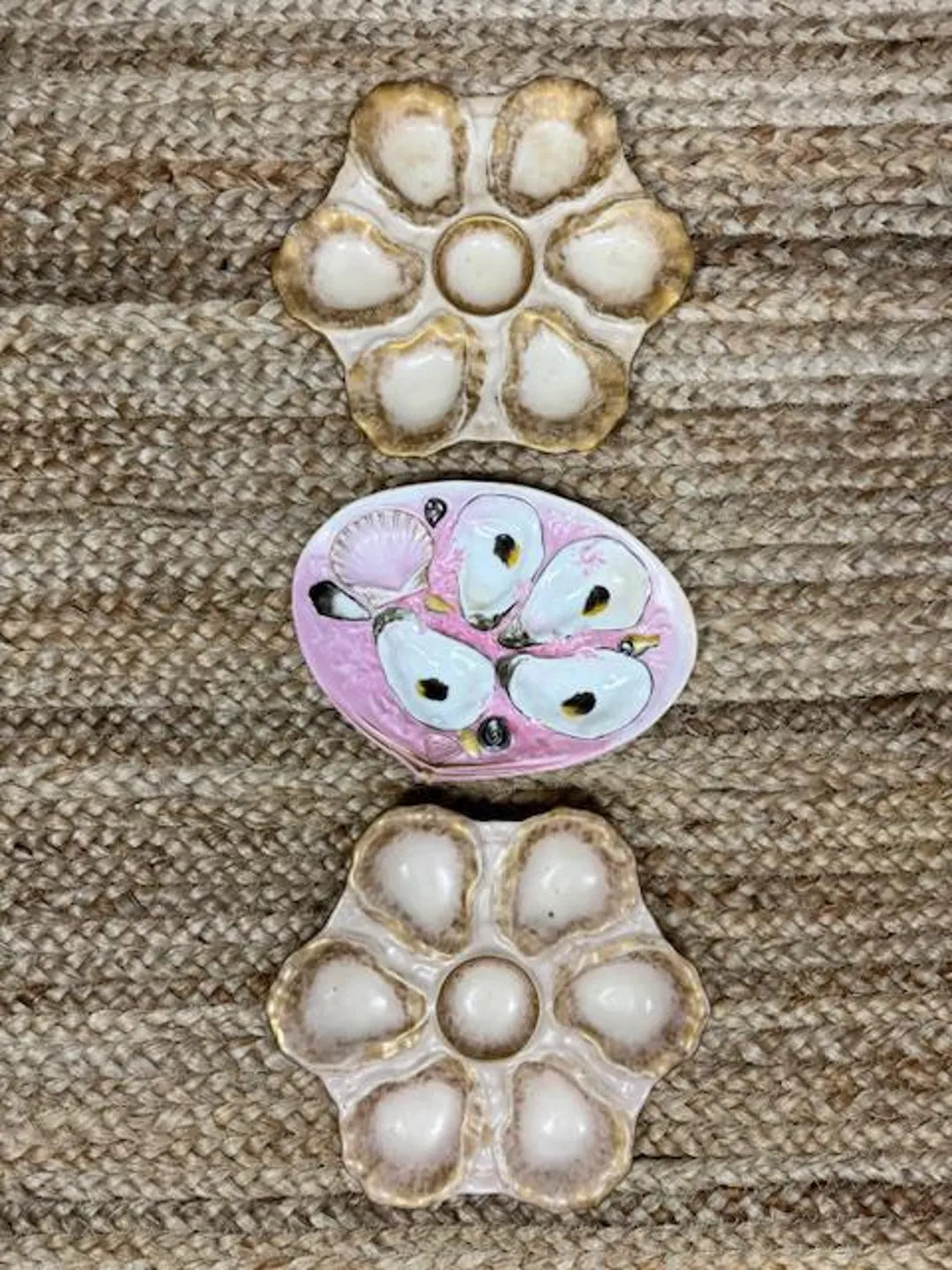 Antique French Limoges Oyster Plates - Floral Plates- Grandmillenial Style - Table Decor - Preppy... | Etsy (US)