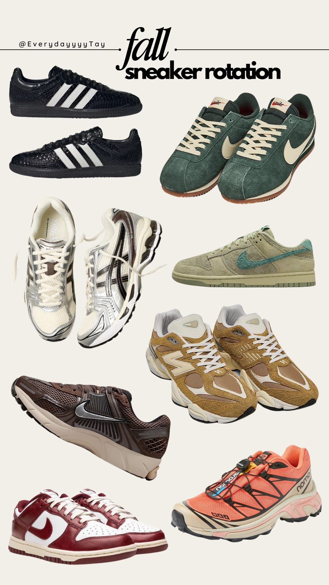 sneakers I’ve been loving this fall and you should too! from green to burgundy to neutrals - these have been catching my eye! 

#LTKShoeCrush #LTKSeasonal #LTKGiftGuide