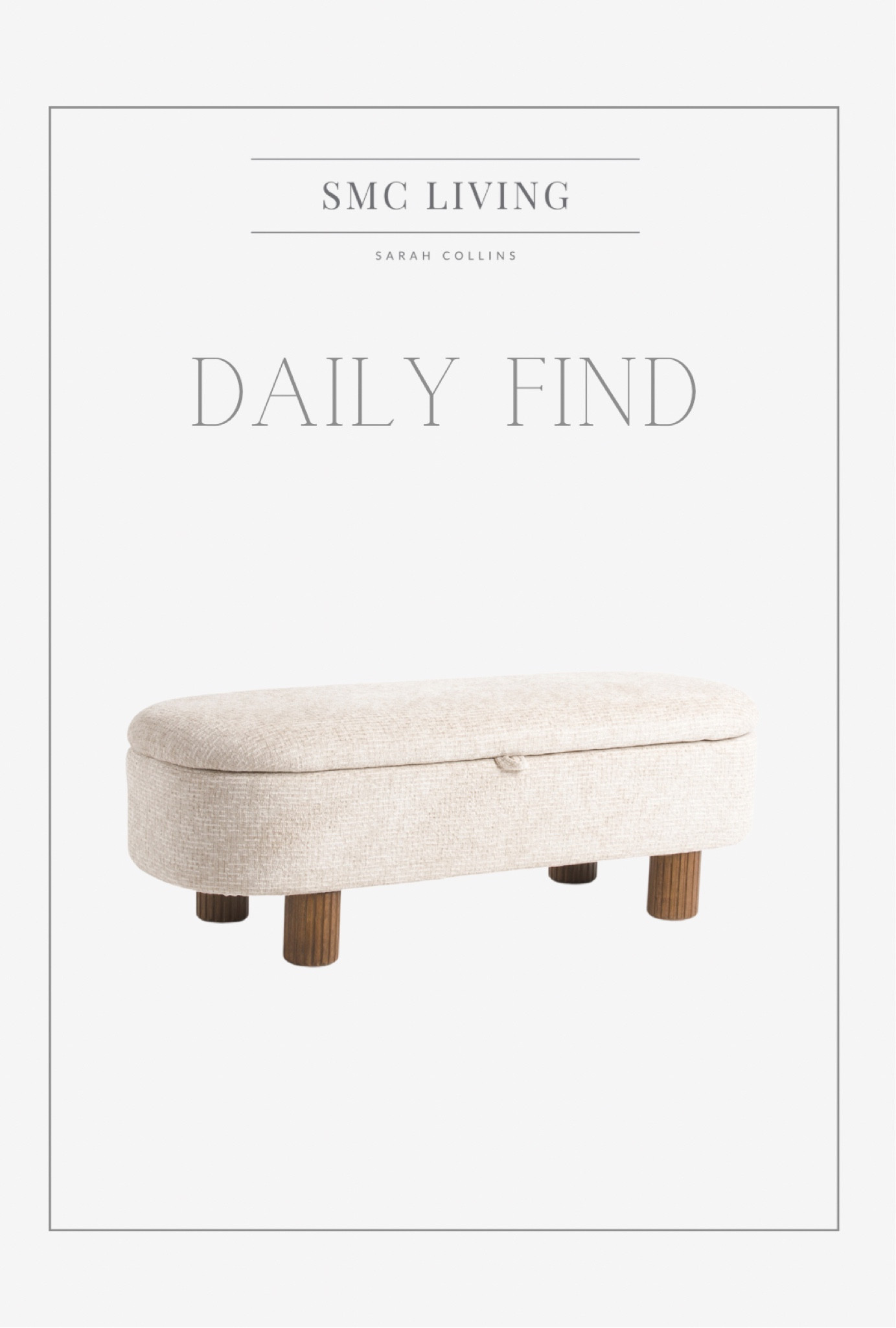 Daily find 🤩

Bench
Storage bench
Decorative Bench
Ivory bench
Modern bench
Cream bench 
Upholstered bench
Fabric bench
Oval bench

#LTKhome