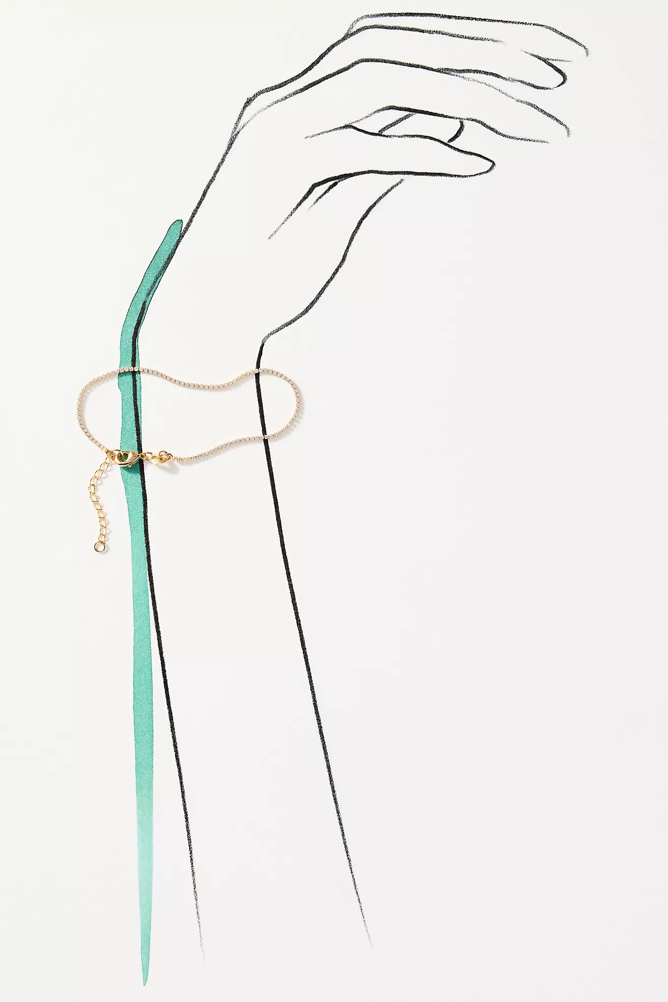 Shashi Micro Teeny Tiny Tennis Bracelet | Anthropologie (US)