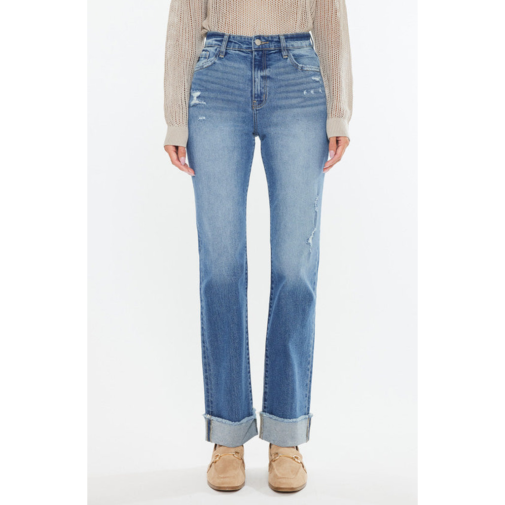 KanCan Trini Essentials High Rise Straight Denim Comfort Stretch Jeans (Women) | Nordstrom | Nordstrom