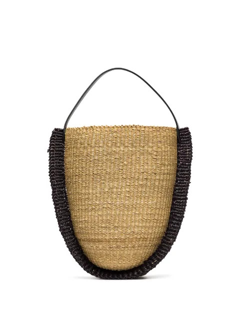 Akamae N.26 Tall straw shoulder bag | Farfetch (US)