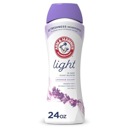 ARM & HAMMER Light In-Wash Scent Booster, Laundry Scent Booster Lavender Escape scent, 24 Oz | Amazon (US)