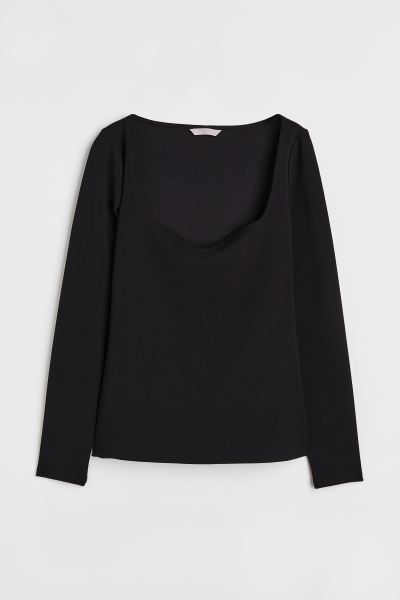 Fitted jersey top | H&M (UK, MY, IN, SG, PH, TW, HK)
