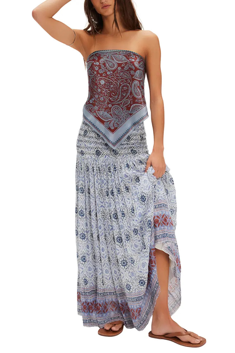 Ravenna Tie Dye Gauze Maxi Skirt (Women) | Nordstrom | Nordstrom