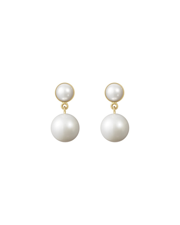 14K YG Luce de Perle Earrings | Moda Operandi (Global)