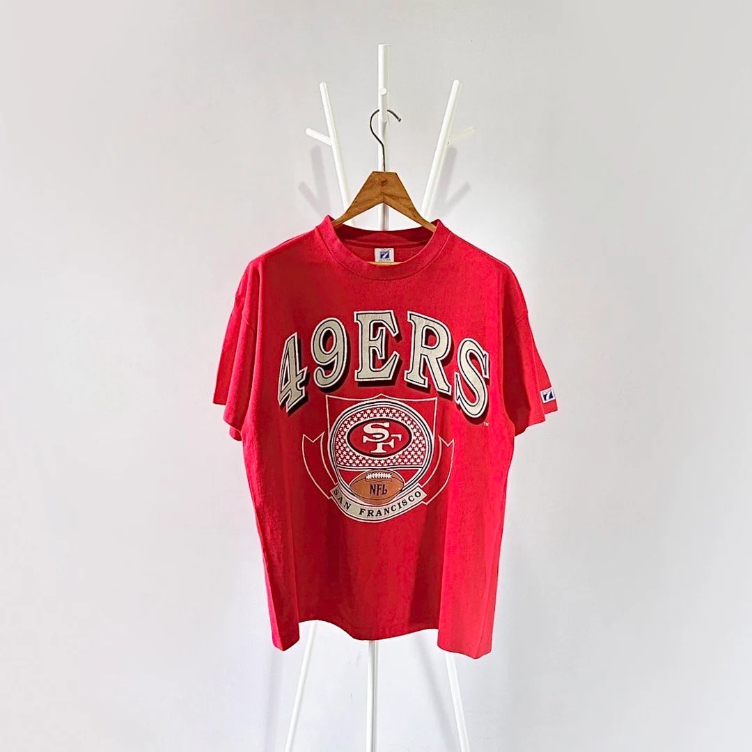 90s San Francisco 49ers NFL T-shirt/ L - Etsy | Etsy (US)