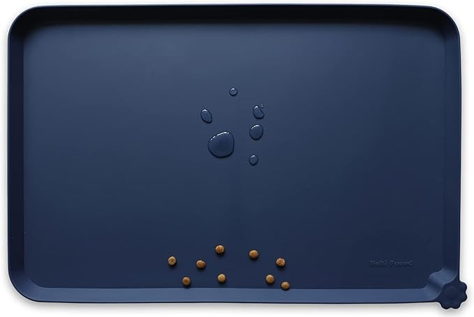 Hoki Found Large Waterproof Silicone Pet Food Mats Tray - Non Slip Pet Bowl Mats Placemat - Dog P... | Amazon (US)