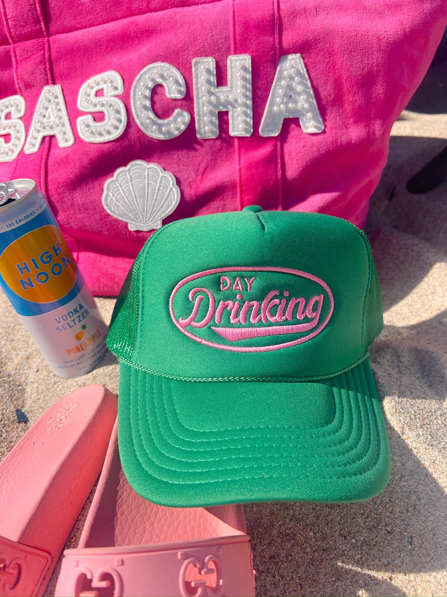 Day Drinking Trucker Hat - PREORDER | KenzKustomz