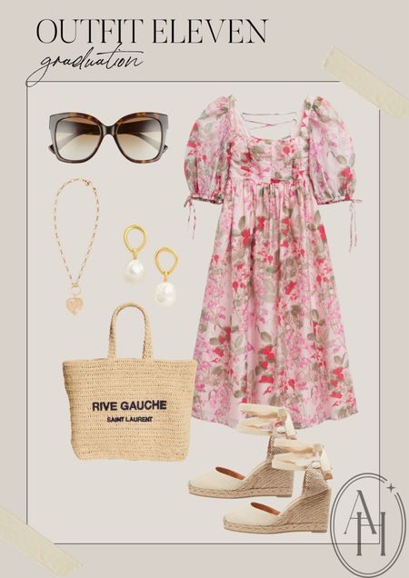 Gorgeous floral dress perfect for a graduation. I love these espadrilles and gorgeous pearl detail earrings! 

#LTKSeasonal #LTKstyletip #LTKFind