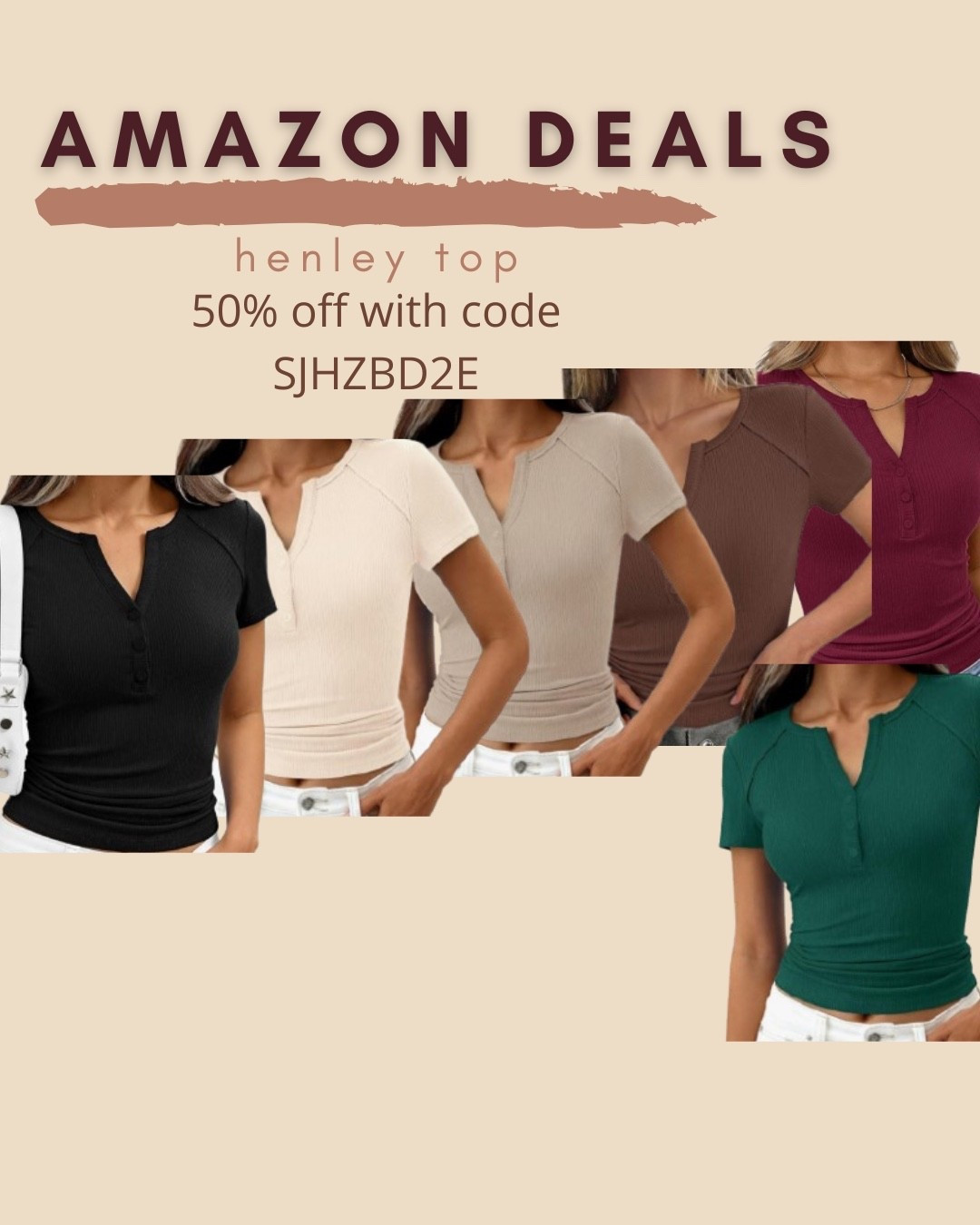 $9 ends 5/17
Amazon fashion
Amazon deals
Henley top
Casual top

#LTKSaleAlert