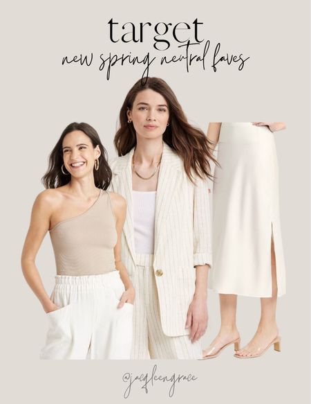 New spring neutral faves at target! Budget friendly. For any and all budgets. Glam chic style, Parisian Chic, Boho glam. Fashion deals and accessories.

#LTKFind #LTKstyletip #LTKunder50