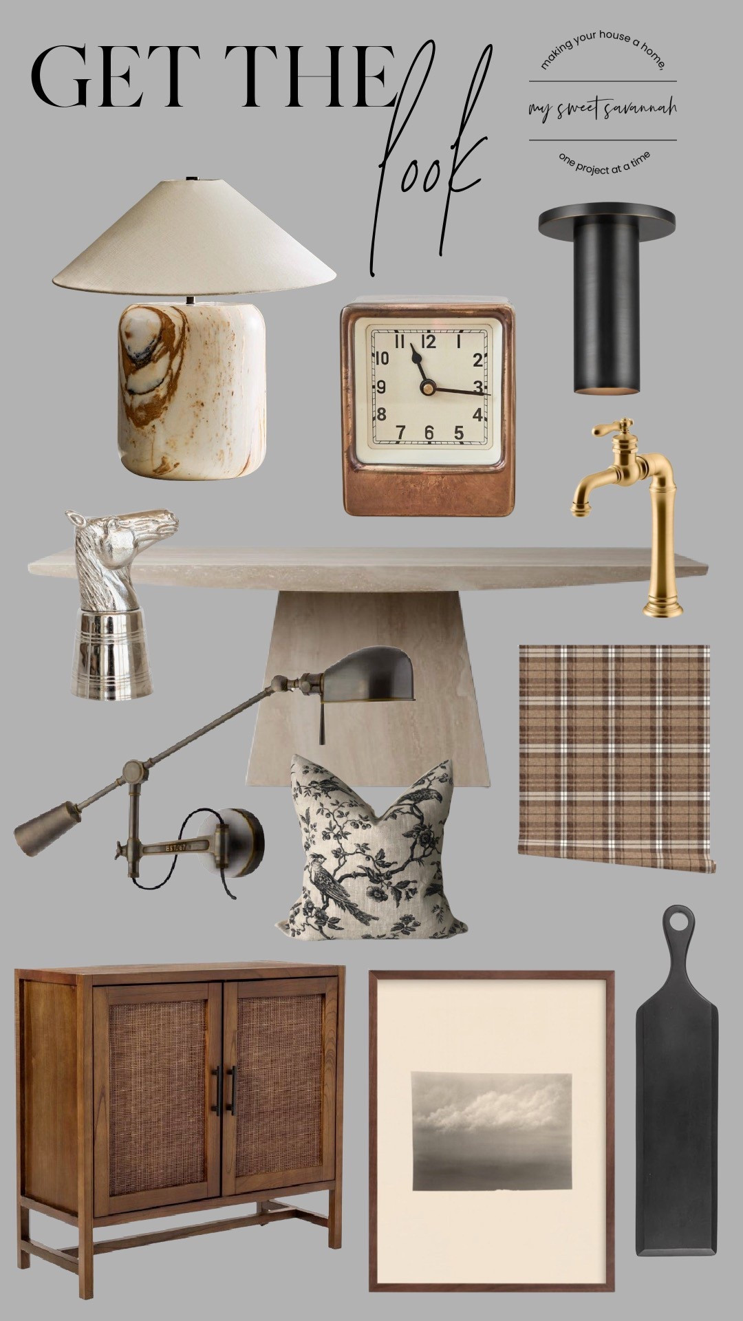 Get the look: rich wood tones, warm metals, cozy plaids, timeless toile, travertine, marble, and all the textured details that make a house feel like home.

#LTKHome #LTKSaleAlert #LTKStyleTip