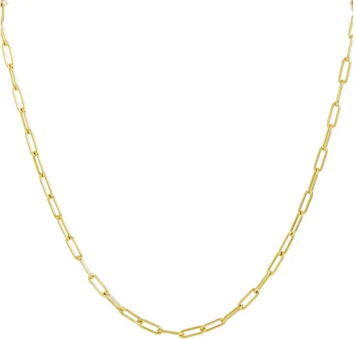 SAVVY CIE JEWELS 18K Italian Yellow Gold Vermeil Chain Link Necklace | Nordstromrack | Nordstrom Rack