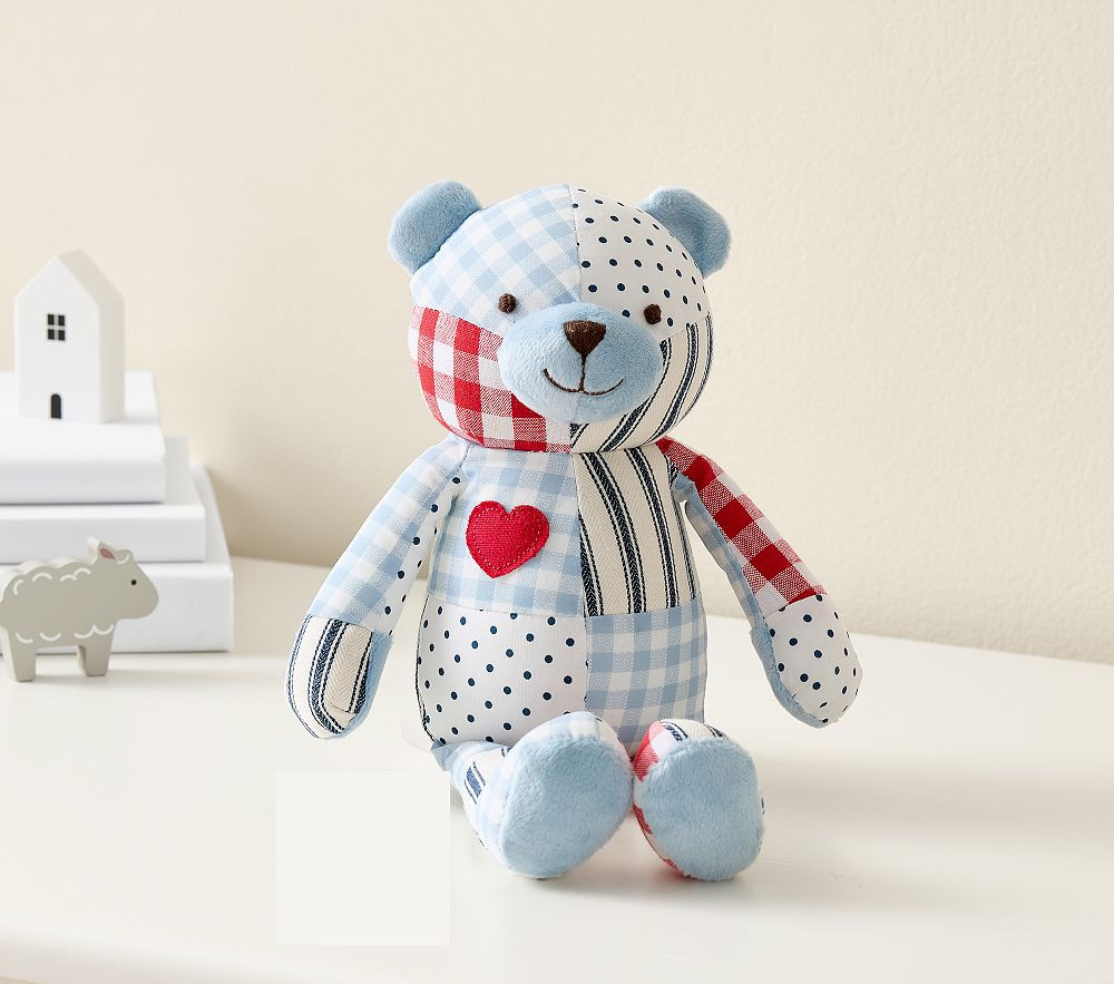 Patchwork Bear Plush | Pottery Barn Kids