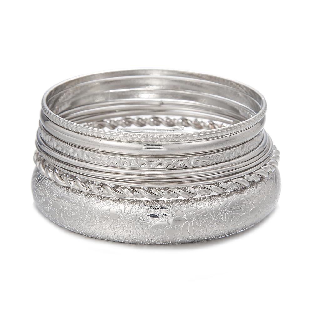 16Pcs Gold Bangle Bracelets for Women - Multi Layer Stackable Textured Bracelets Boho Jewelrys Se... | Amazon (US)