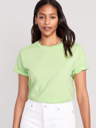 Vintage Slub-Knit T-Shirt for Women | Old Navy (US)