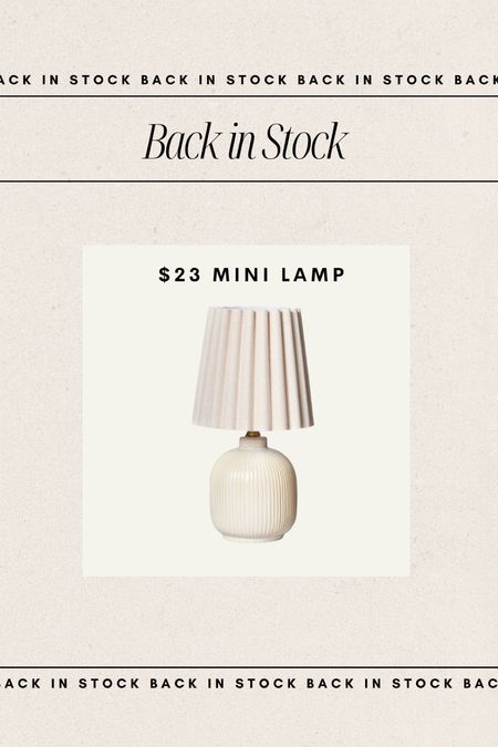 Back in stock: Target lamp 

#LTKunder50 #LTKhome #LTKFind