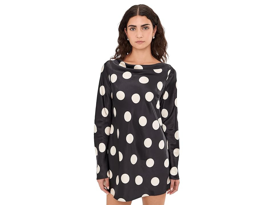 Free People Tigre Printed Mini Women's Dress Black Combo : XL (Women's 14), Polyester | Zappos